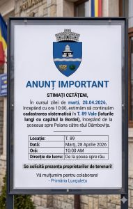 George Dutu-Primarul comunei Lunguletu: Anunț important