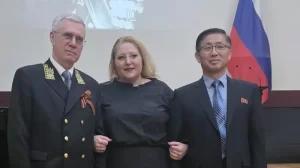 Diana Șoșoacă, din nou la Ambasada Rusiei: fotografie alături de ambasadorii Rusiei și Coreei de Nord