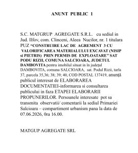 Matgrup Agregate SRL- Anunt Publicitate