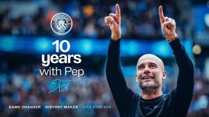Fotbal. Pep Guardiola va părăsi Manchester City la finalul acestui sezon, după zece ani în care a câștigat 17 trofee în calitate de antrenor al echipei engleze. Favorit să-l înlocuiască este Enzo Maresca, care a lucrat cu Guardiola la City și a antrenat în trecut Chelsea.