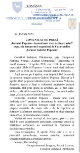Complexul Național Muzeal “Curtea Domnească” – Expoziție Gabriel Popescu