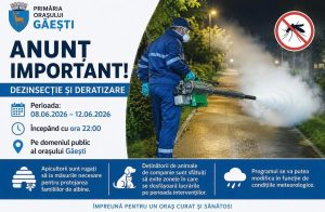 Alexandru Iorga-Primarul orașului Găești: Vă informez că, în perioada 08.06.2026-12.06.2026, începând cu ora 22:00, pe raza orașului Găești