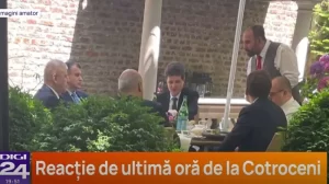 Nicușor Dan, surprins la Bruxelles la masă cu Rareș Bogdan (PNL), contestatar al lui Ilie Bolojan, Victor Negrescu (PSD), Eugen Tomac și șeful SPP, Lucian Pahonțu, înaintea Consiliului European