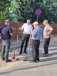 Alexandru Iorga-Primarul orașului Găești: Am început lucrările de reparație și recondiționare a pavajului din orașul Găești.